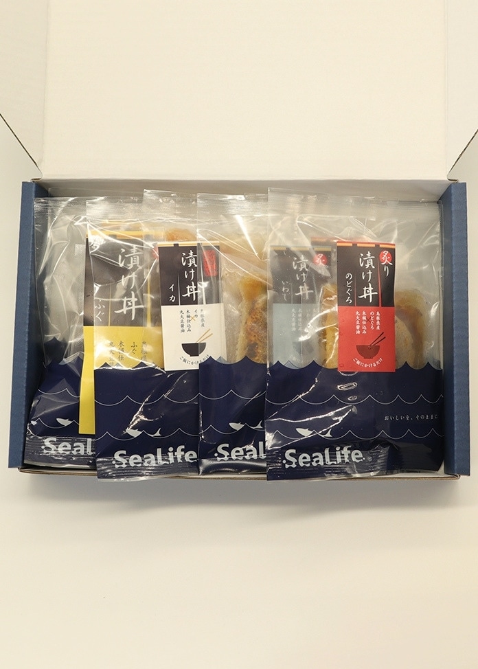 島根県産漬け丼セット4種（のどぐろ・ふぐ・いわし・イカ）