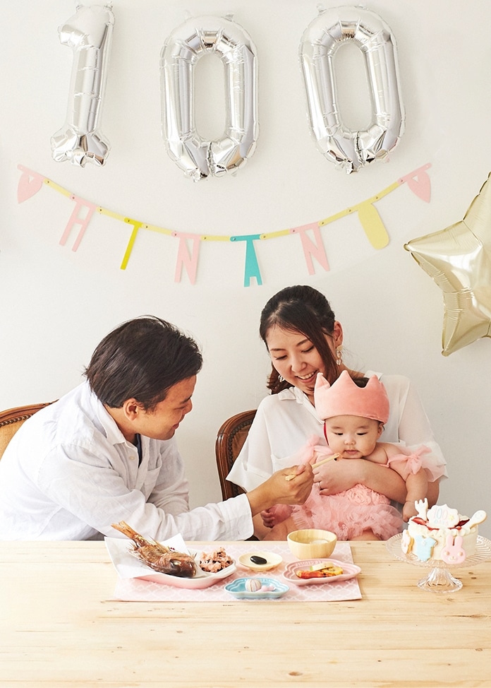 花むすび・えんお食い初め膳／はれももかプティ