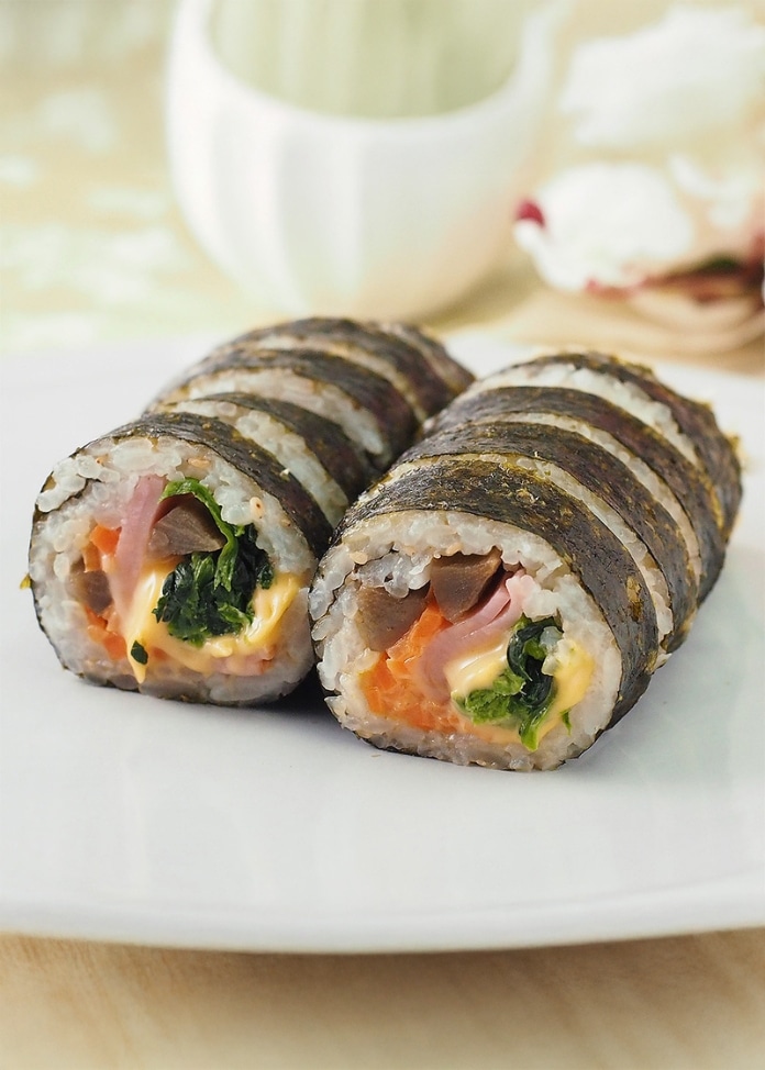 キンパ8種セット（プルコギ・豚キムチ・ツナマヨ・ハムチーズ・野菜・ピビンパ・タッカルビ・サムギョプサル）