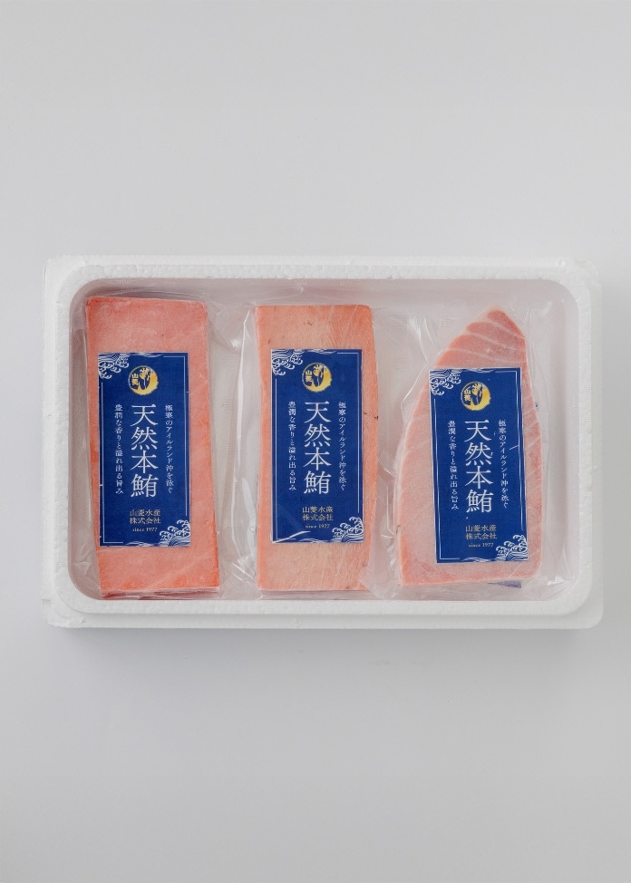 天然本鮪柵セット（大トロ・中トロ・赤身）