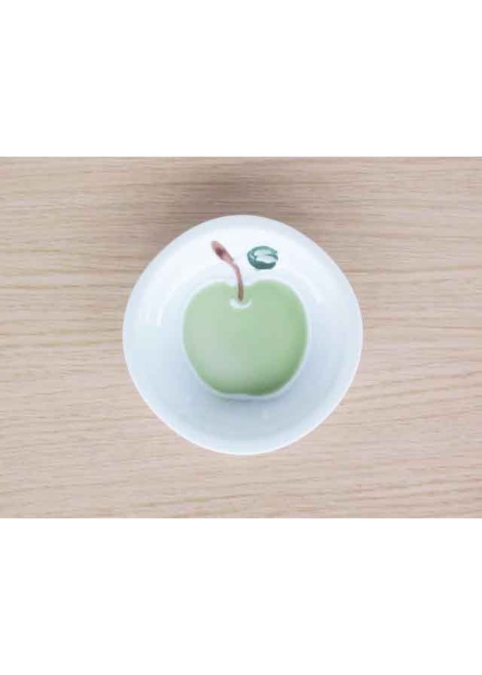＜オンワード マルシェ＞篠英陶磁器 りんご(緑)・取皿画像
