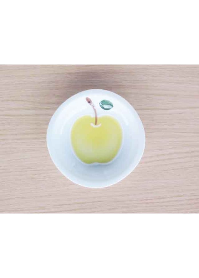 ＜オンワード マルシェ＞篠英陶磁器 りんご(黄)・取皿画像
