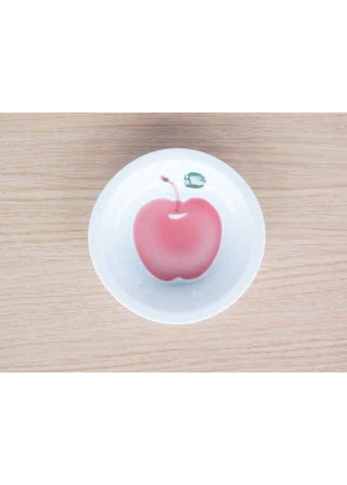 ＜オンワード マルシェ＞篠英陶磁器 りんご(赤)・小皿画像