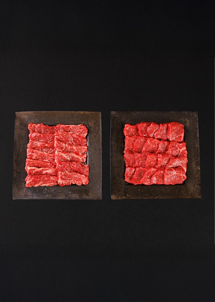 【門崎熟成肉 格之進】門崎熟成肉 焼肉セット（カルビ・モモ 各250g）