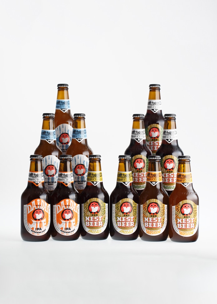 【常陸野ネストビール】 エールビール4種・だいだいエール入り 飲みくらべ 330ml  12本セット