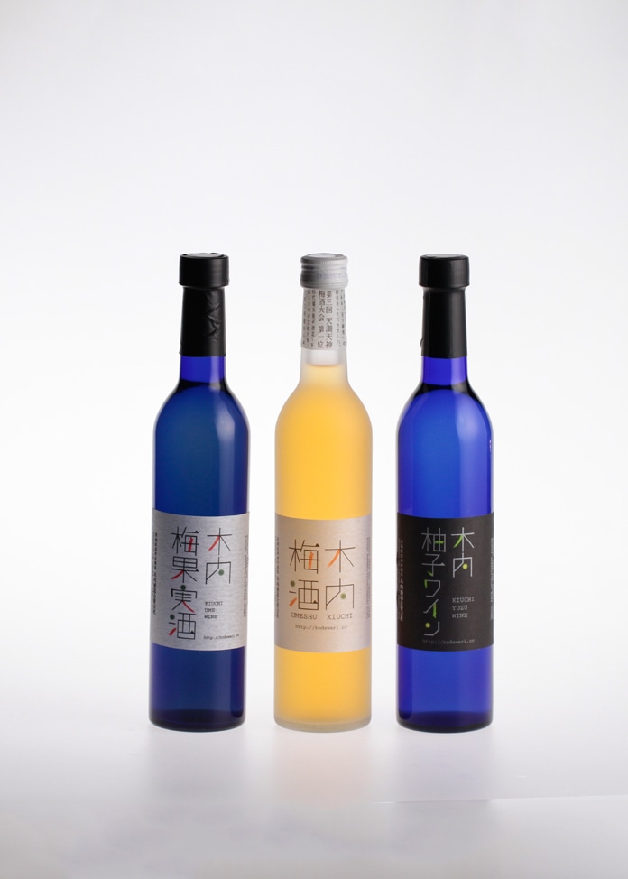 木内梅酒・柚子ワイン・梅果実酒（ワイン） 500ml3本セット
