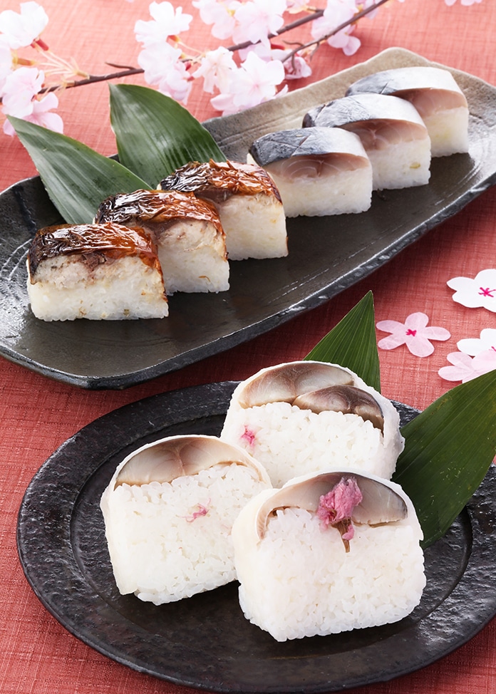 ＜オンワード マルシェ＞うめもり 3種の鯖棒寿司食べ比べセット（桜）画像