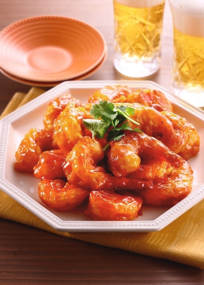 【オオゼキ】大きな海老のチリソース