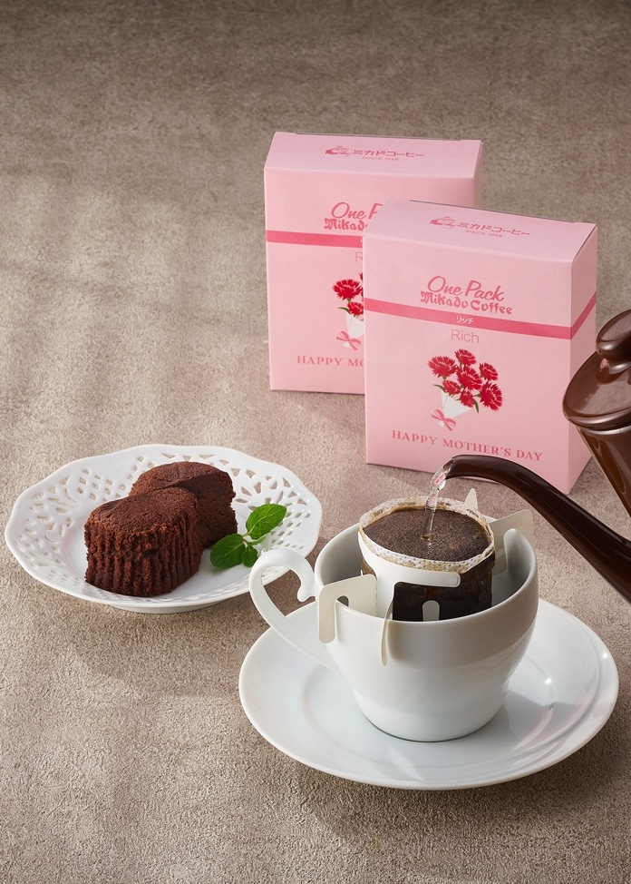 母の日パッケージワンパックコーヒー&トリュフショコラケーキ