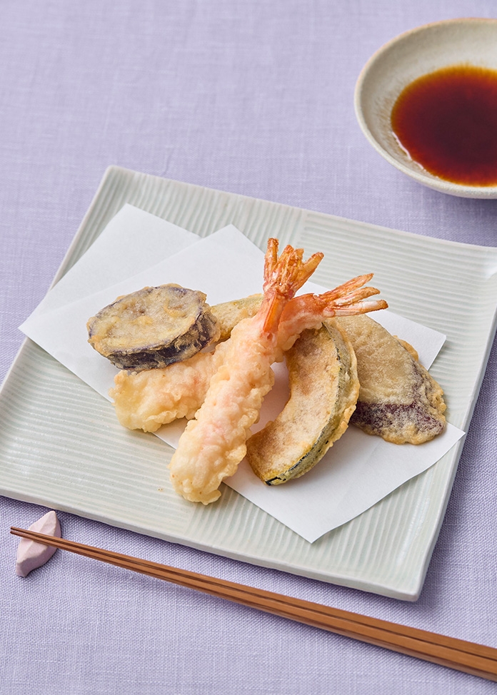 海老と野菜の天ぷらセット タレ付き（4食入り）