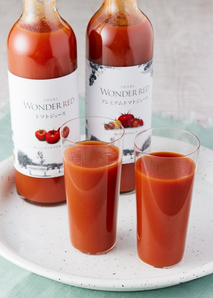 野菜・フルーツジュースお取り寄せ・通販のオンワード・マルシェ　トマトジュース飲み比べギフト　500g×2本入り|　WONDER　RED