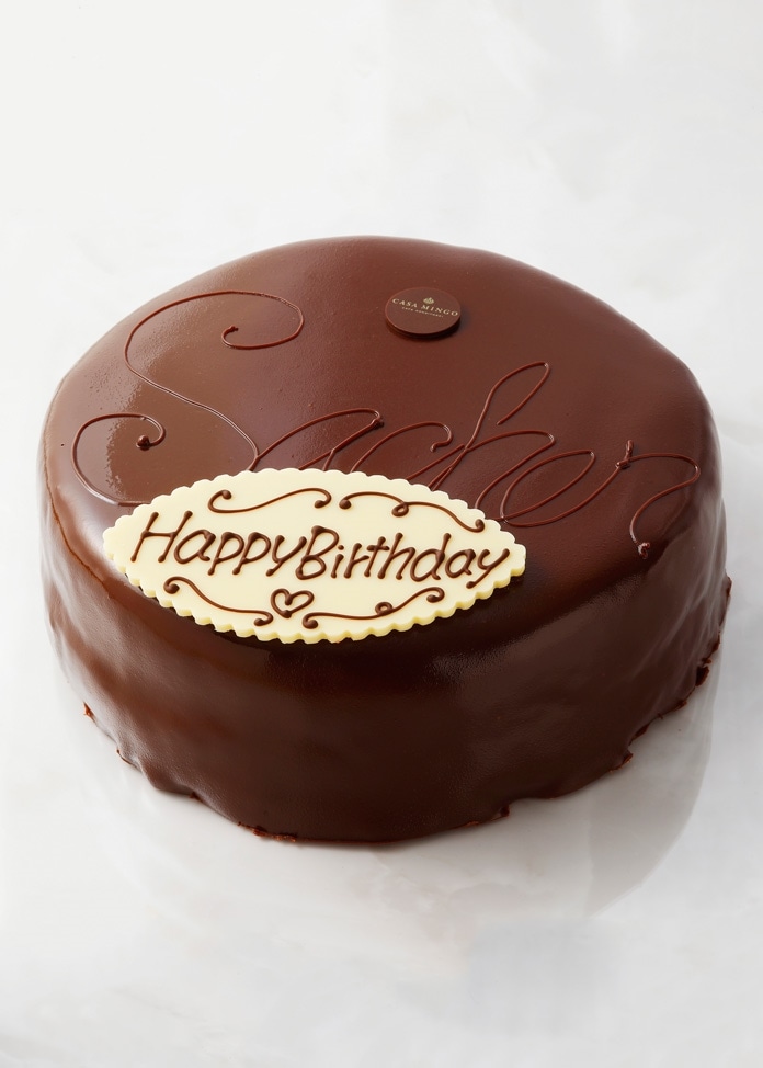 【Happy Birthdayプレート付】最高級洋菓子 ウィーンの銘菓ザッハトルテ 12cm