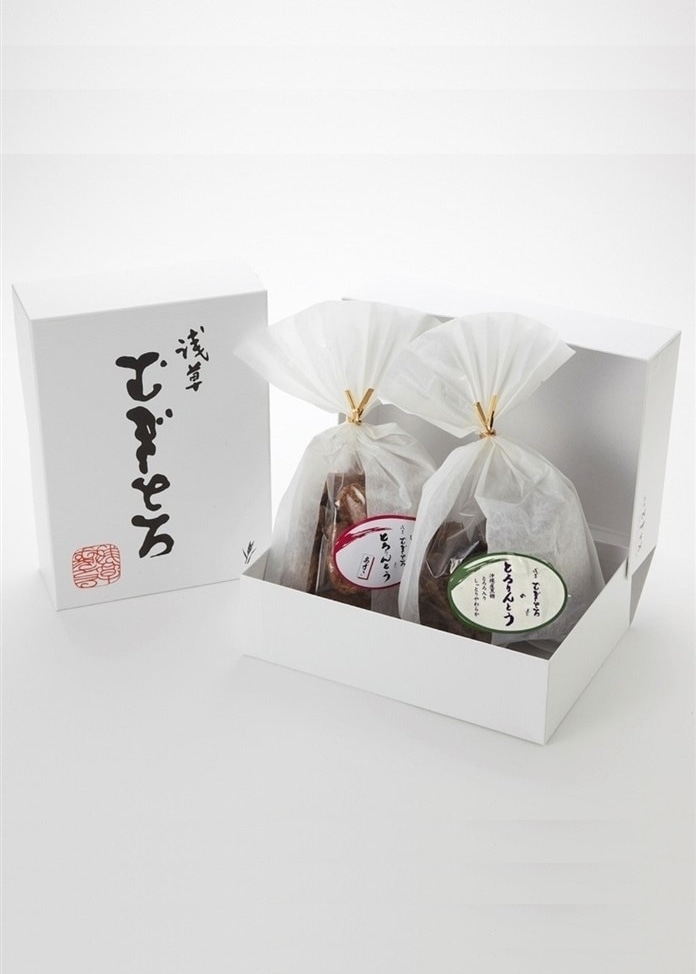 【浅草むぎとろ】とろりんとう・とろりんとうあずき（白箱詰合せ）
