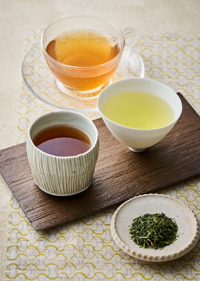【農薬不使用・有機肥料栽培】煎茶 ほうじ茶 紅茶 シングルオリジンティー3種