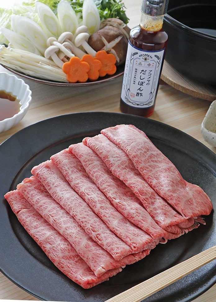 【AKOMEYA TOKYO】黒毛和牛「みかわ牛」肩ロース400gしゃぶしゃぶセット