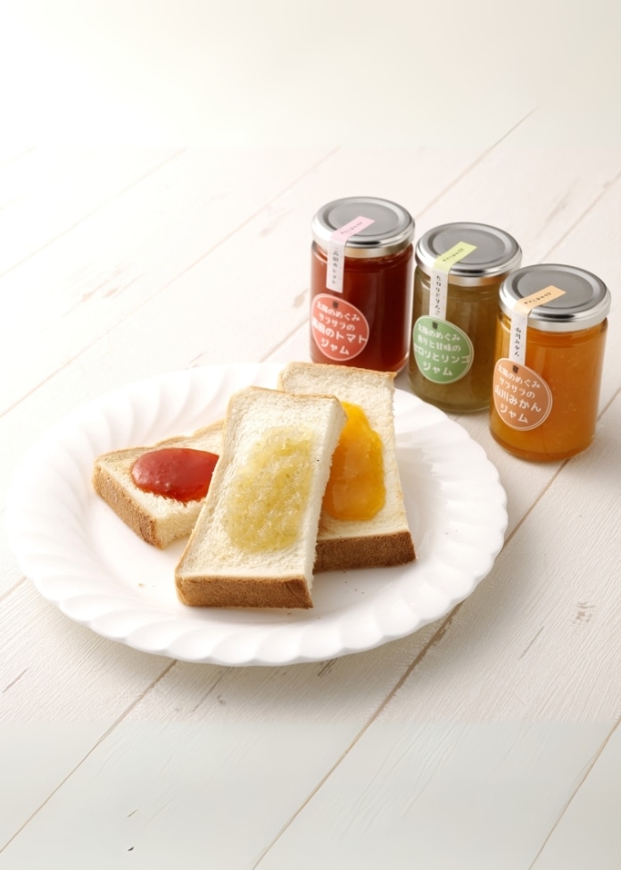 太陽の恵み みやまのジャムのセット（3本入）