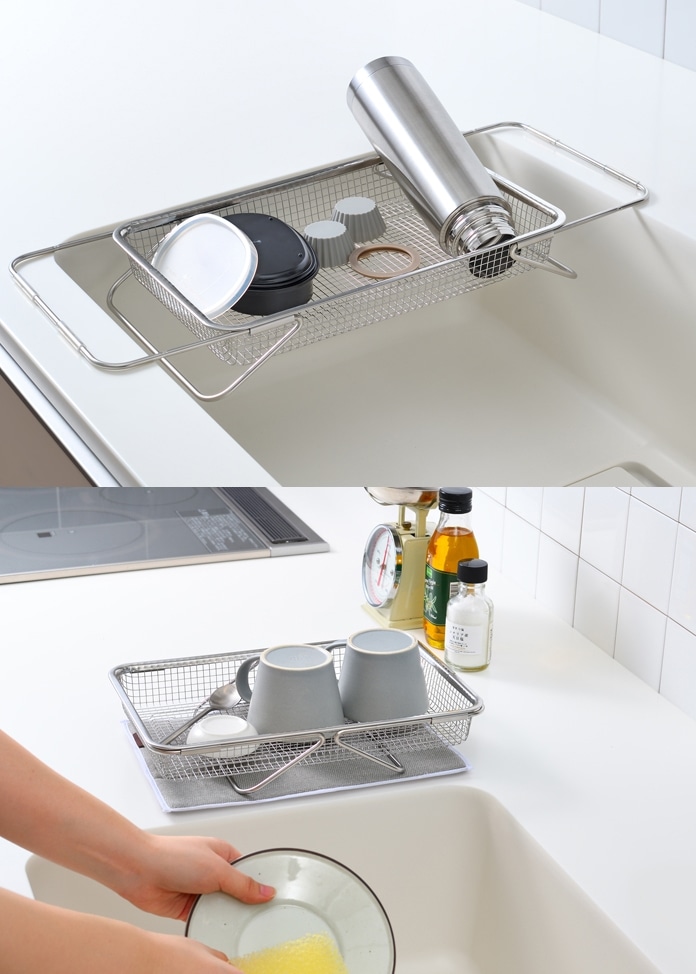 【Leye】水切りメッシュかご　レギュラー