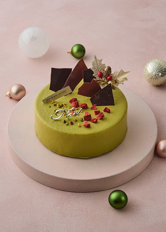 ピスタチオの香ばしく旨みあふれる魅力一杯の白金ピスターシュ クリスマス（5号）