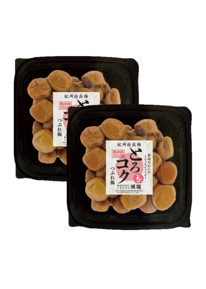 紀州とろコクつぶれ梅「減塩」300g×2個