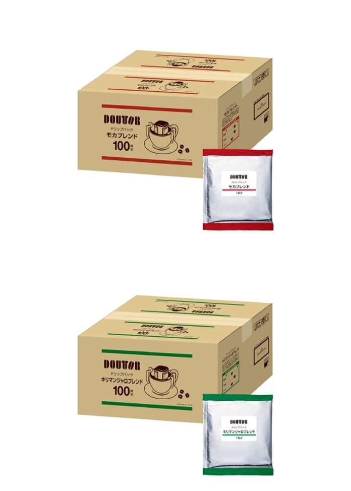【新春セール限定価格】【ドトール】ドリップコーヒー モカブレンド100p・キリマンジャロブレンド100p