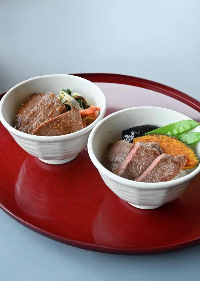 米沢牛ステーキ・焼肉ご飯セット（4個）