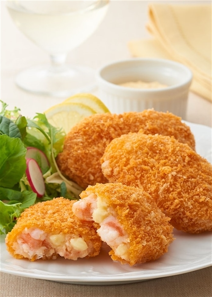 【定期便】ぷりぷり海老カツレツ (チーズ味) 10枚入り