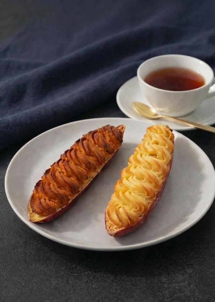 幻のさつまいも シルクスイートを使った器も食べられるデュオグラッセ