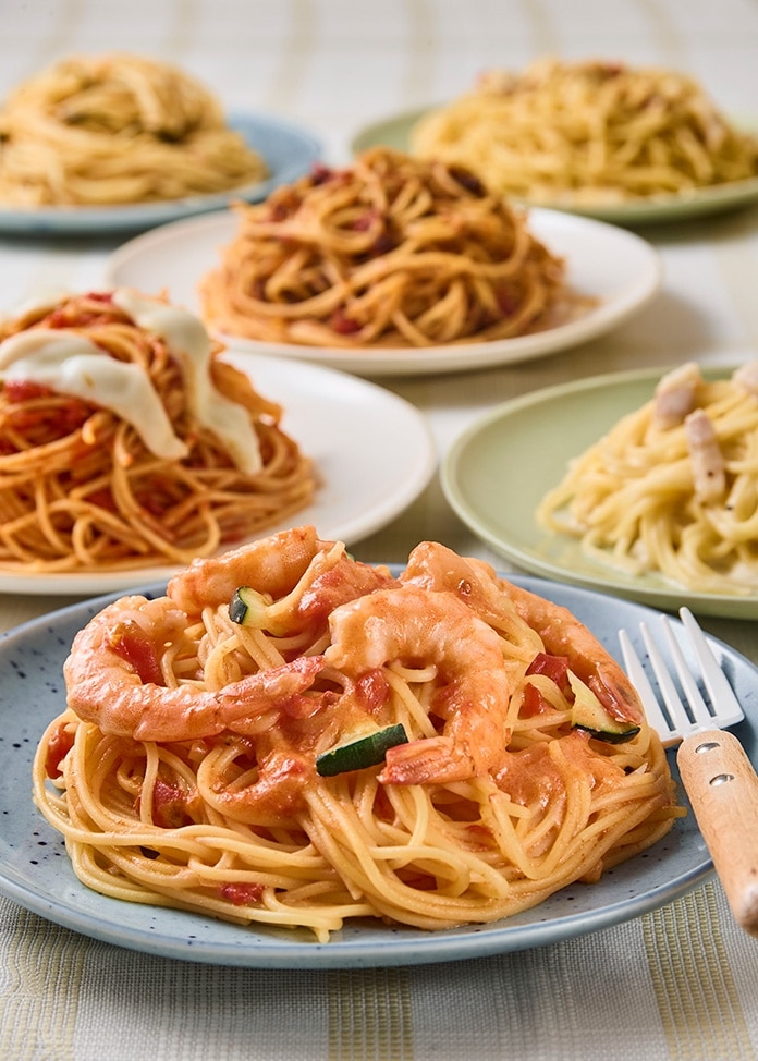 無添加　電子レンジ専用パスタセット6食