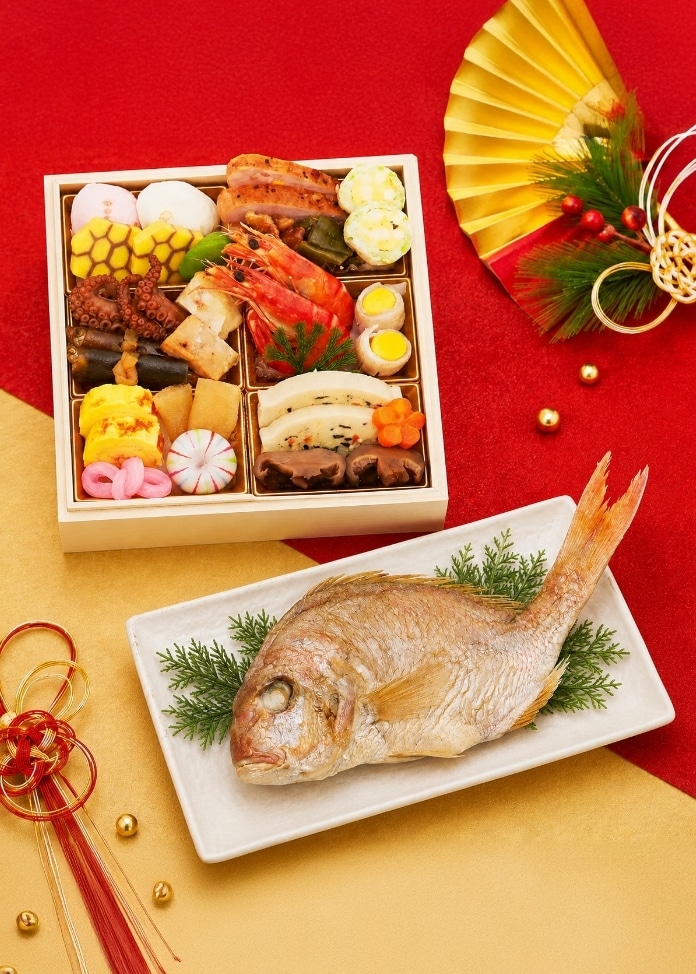 プレミアム和風おせち 奏（鯛400g・かつおだし付/2人前）（01160-014）