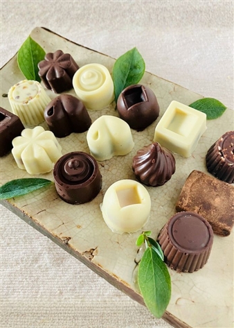 オーガニックチョコ100%使用ミニビター・ホワイトチョコ＆生チョコ15個セット