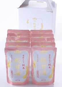 酒蔵仕込み 純米 糀甘酒 10袋 化粧箱入