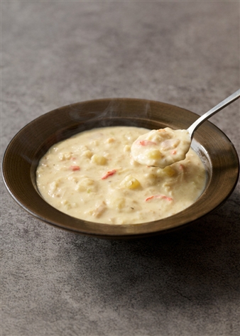 2種のカニたっぷりスープセット（カニチャウダー・ビスク）