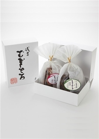 【浅草むぎとろ】とろりんとう・とろりんとうあずき（白箱詰合せ）