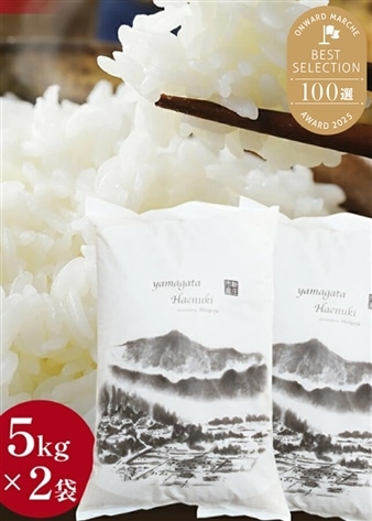 【令和7年産】山形県産はえぬき10kg(5kg×2袋)