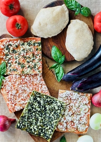 有機野菜の天然酵母ピザ＆カルツォーネセット＜カルツォーネ２個＆ピザ４枚＞