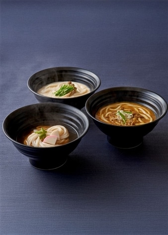 【つるとんたん】かけ・カレー・クリームのおうどんセット