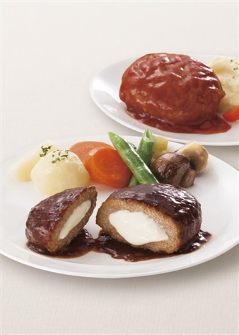 【田崎真也セレクション】クリームチーズ入りハンバーグセット