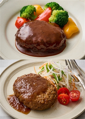 【大阪北新地TeppanWine堀】デミグラス＆和風玉ねぎハンバーグ計8個