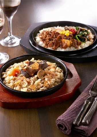 米沢牛入りビビンバ・ガーリックライスセット（4個）