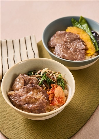 米沢牛ステーキ・焼肉ご飯セット(4個)