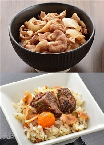 米沢牛入りガーリックライス・米澤豚生姜焼きご飯セット（4個）