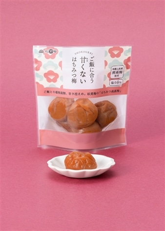 ご飯に合う甘くないはちみつ梅(80g×3個）