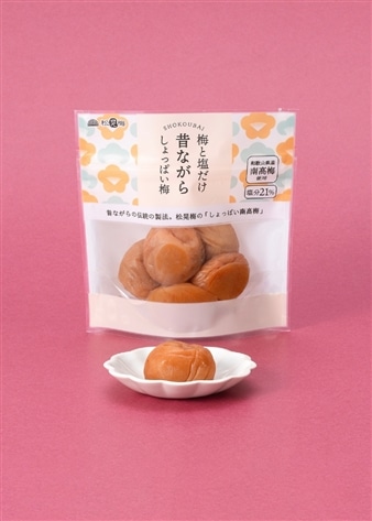 梅と塩だけ昔ながらのしょっぱい梅(80g×3個）