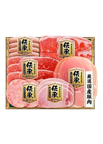【伝承】国産豚肉スライスハム詰合せ（6種6品入）