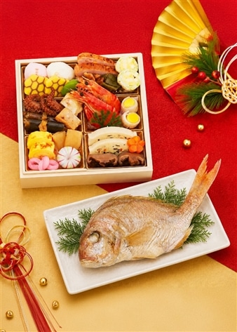 プレミアム和風おせち 奏（鯛400g・かつおだし付/2人前）（01160-014）