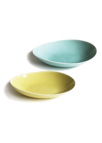 【ポトペリー】Vag pasta plate ペアパスタプレート（Green×Yellow）