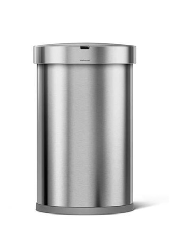 simple human】センサーカン セミラウンド 45L シルバー| その他お