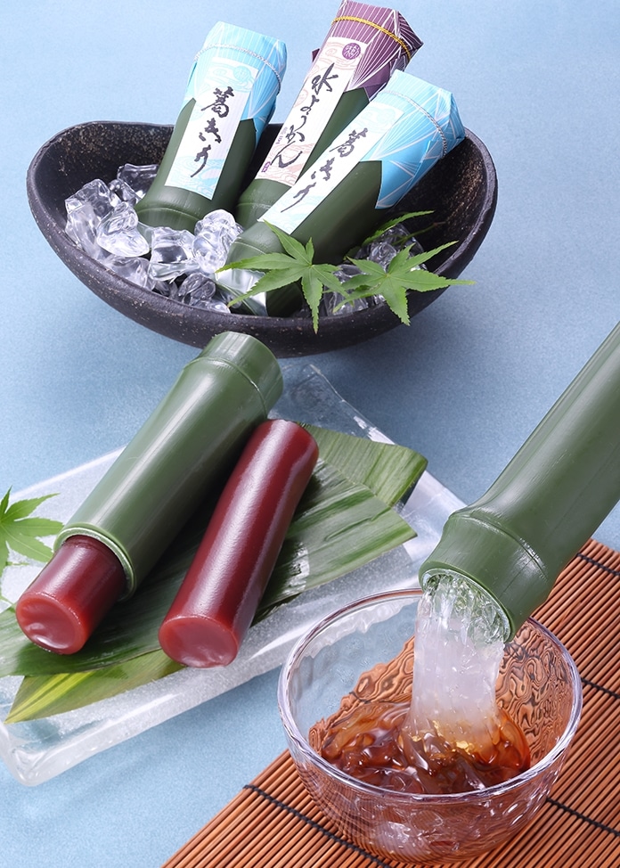 【10%OFF】『祇園　鳴海屋』の竹水羊羹と葛切りセット