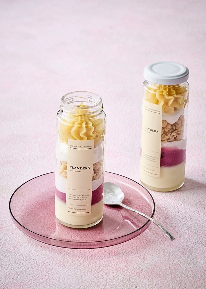 7層のスイートポテトパフェ瓶 4本入り