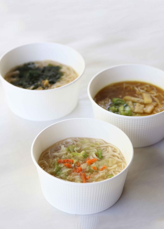 カップで手軽にお湯かけスープ素麺 6食入り